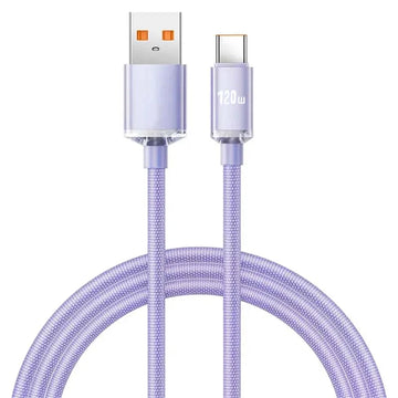 Cabo USB-C 120W / 6A – Super Fast Charging para Samsung, Realme, Xiaomi, Huawei