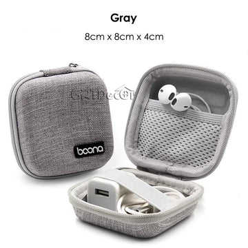 Bolsa de Armazenamento EVA Dupla – Organizador de Cabos, Fones, Carregadores e Acessórios Eletrônicos