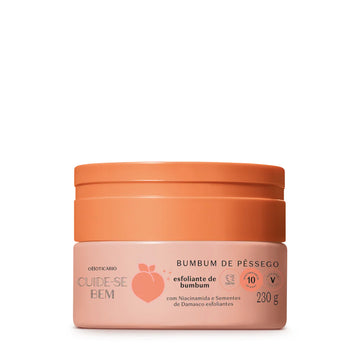 Creme Esfoliante Cuide-se Bem Bumbum de Pêssego, 230g