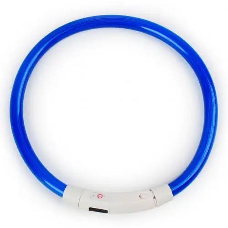 Coleira LED Recarregável para Cães – Coleira Luminescente com Luz Noturna USB | Segurança e Estilo para Pets (Tamanhos S/M/L)