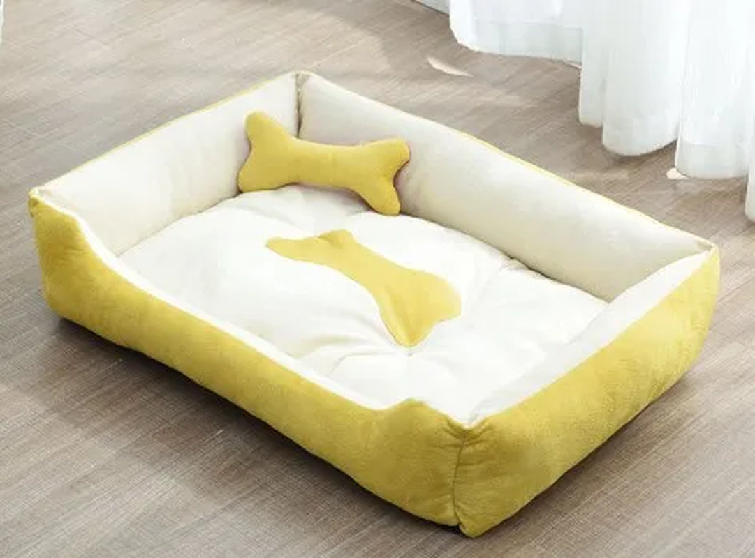 Cama Sofá Pet Grande com Cobertor Removível – Quentinha, Lavável e Calmante para Cães e Gatos 🐶🐱