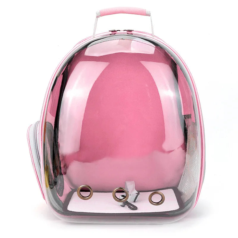 Mochila Transparente para Pets – Respirável, Espaçosa e Confortável | Transporte Seguro para Gatos e Cães de Pequeno Porte | Modelo Cápsulag