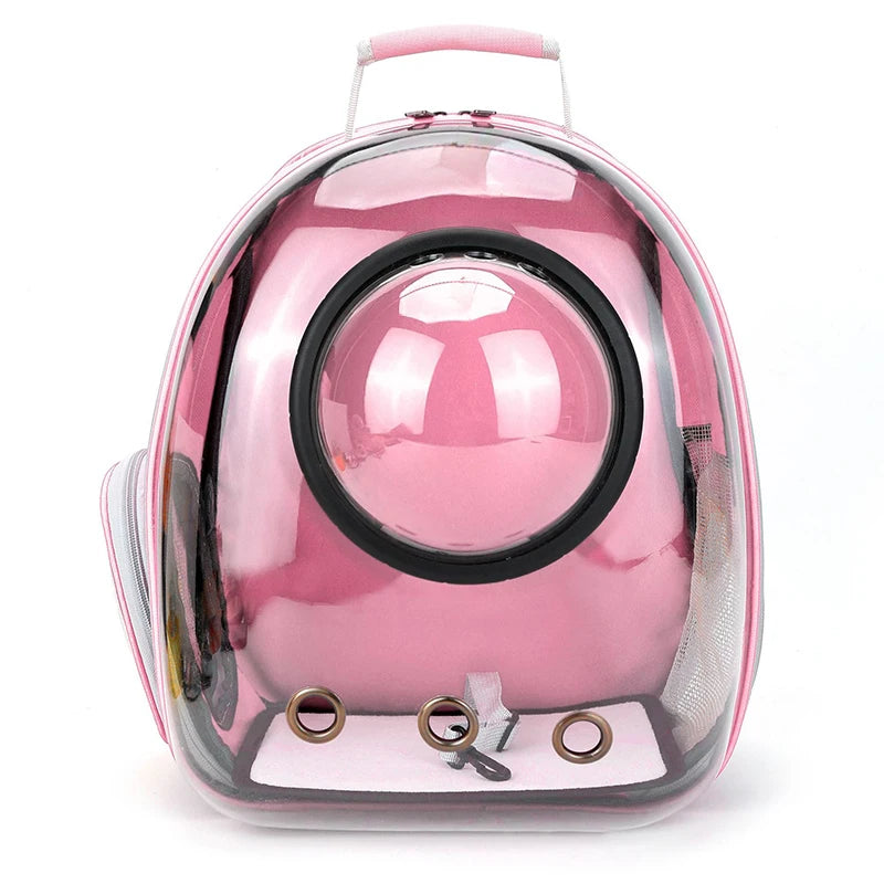 Mochila Transparente para Pets – Respirável, Espaçosa e Confortável | Transporte Seguro para Gatos e Cães de Pequeno Porte | Modelo Cápsulag