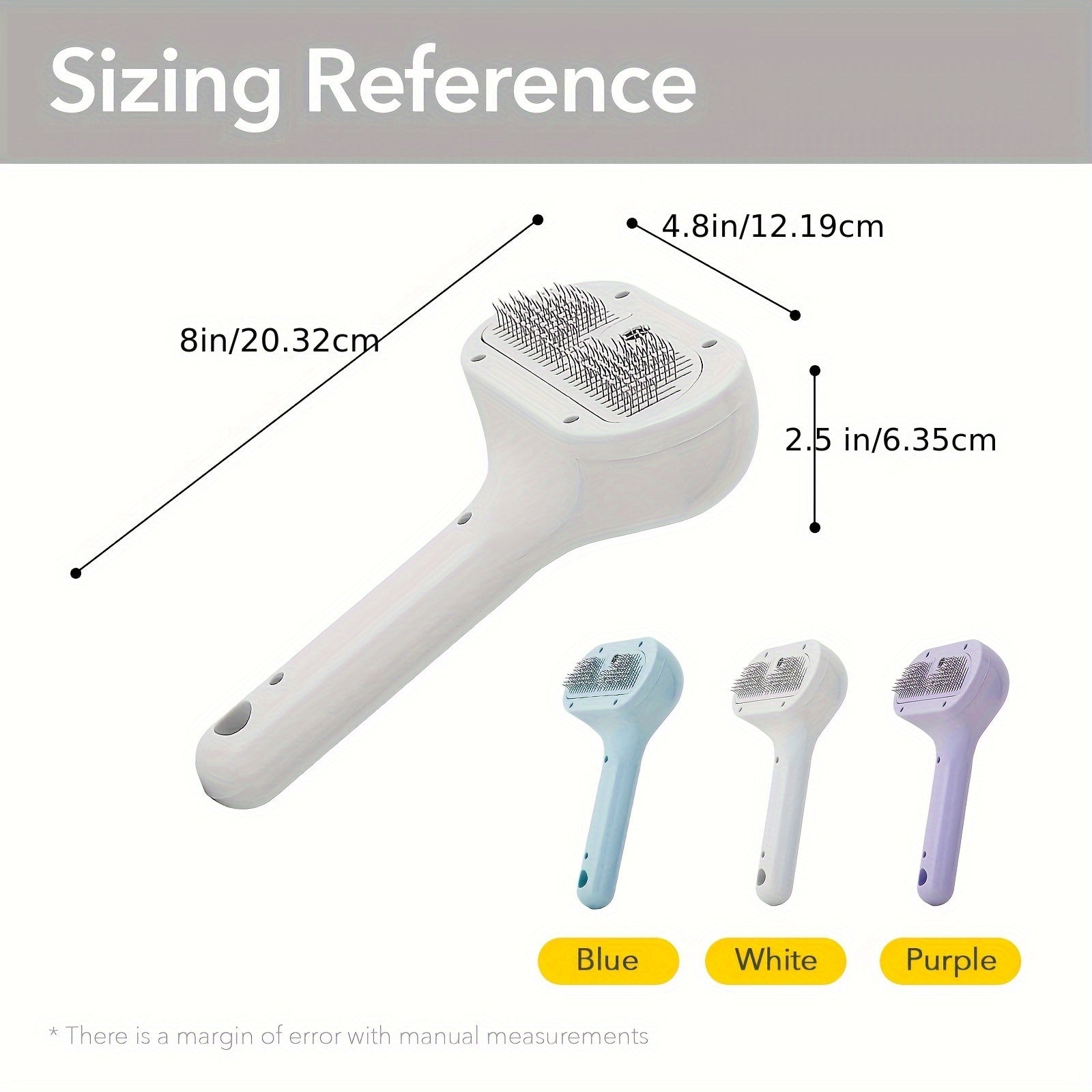 GRVTYXPS Escova a Vapor para Pets 3 em 1 – Spray & Steam | Grooming Sem Fio para Cães, Gatos e Coelhos