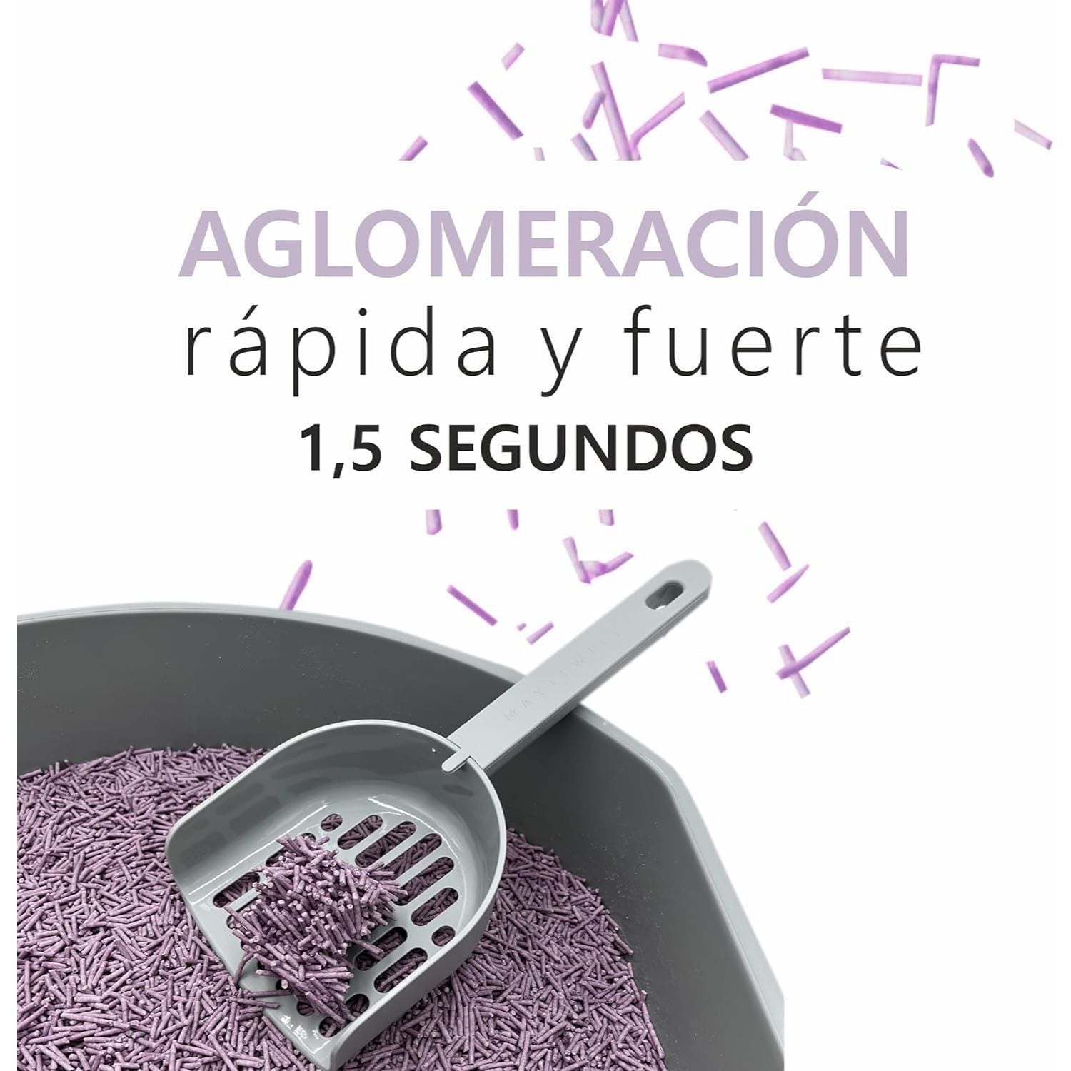 Areia Higiênica Vegetal para Gatos – Agrega em Segundos | Sem Poeira e Sem Mistura | Deodorized | Fácil de Armazenar