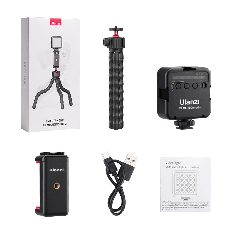 Kit VLOG Multifuncional para Fotografia e Vídeo – Live Streaming, YouTube, TikTok, Iluminação, Tripé e Acessórios