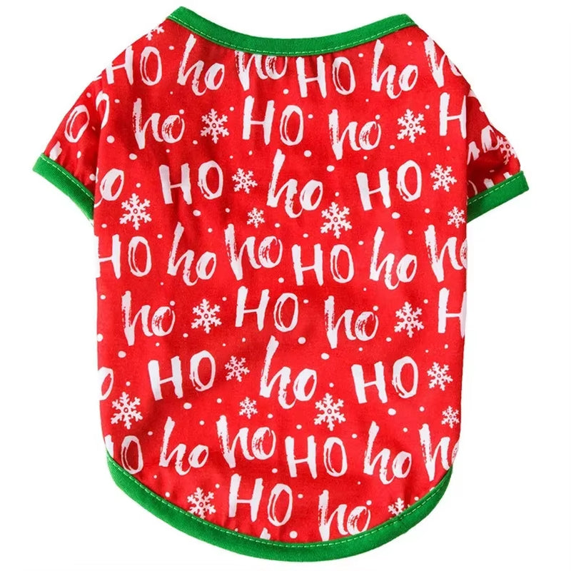 Camiseta Natalina para Pets – Roupinha Macia com Estampa de Boneco de Neve | Fantasia de Natal para Cães e Gatos Pequenos