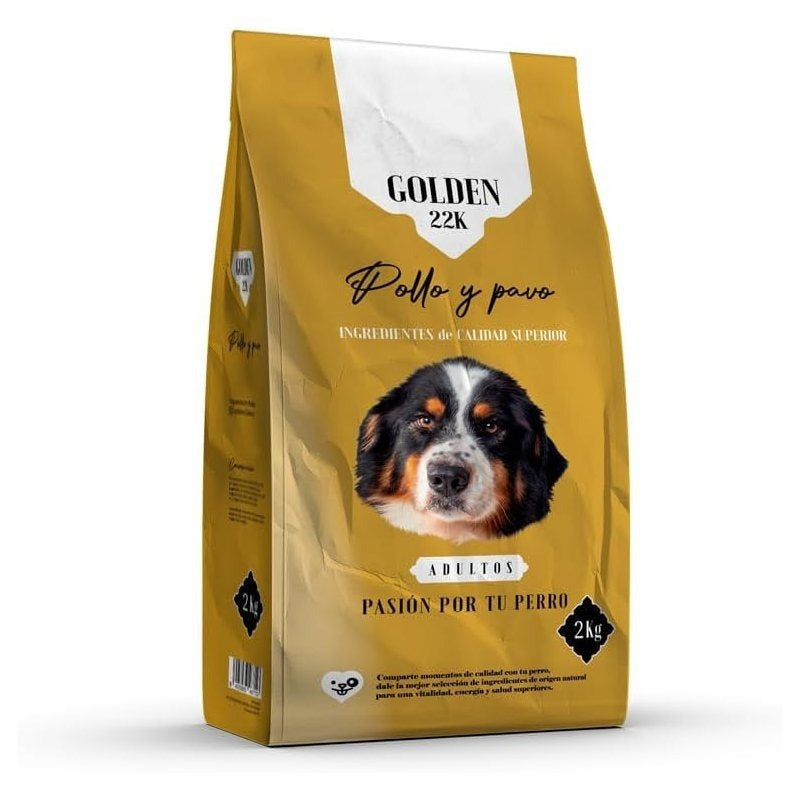 Ração Super Premium Golden 22K Frango & Peru para Cães Adultos – Alta Digestibilidade | Todos os Portes e Raças
