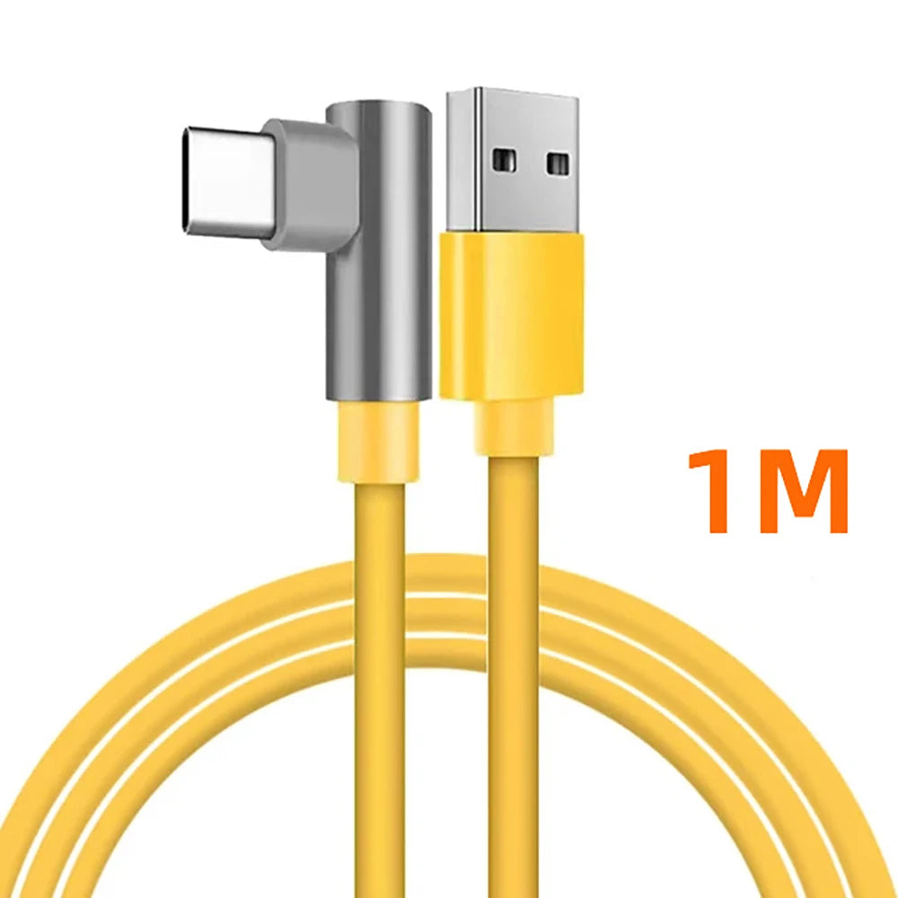 Cabo USB-C 120W / 6A 90° Super Fast Charging – Xiaomi 14 Ultra, Poco, Redmi