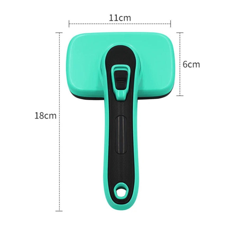 Escova Autolimpante para Cães e Gatos – Slicker Brush | Remoção de Pelos Soltos, Desembaraço e Massagem