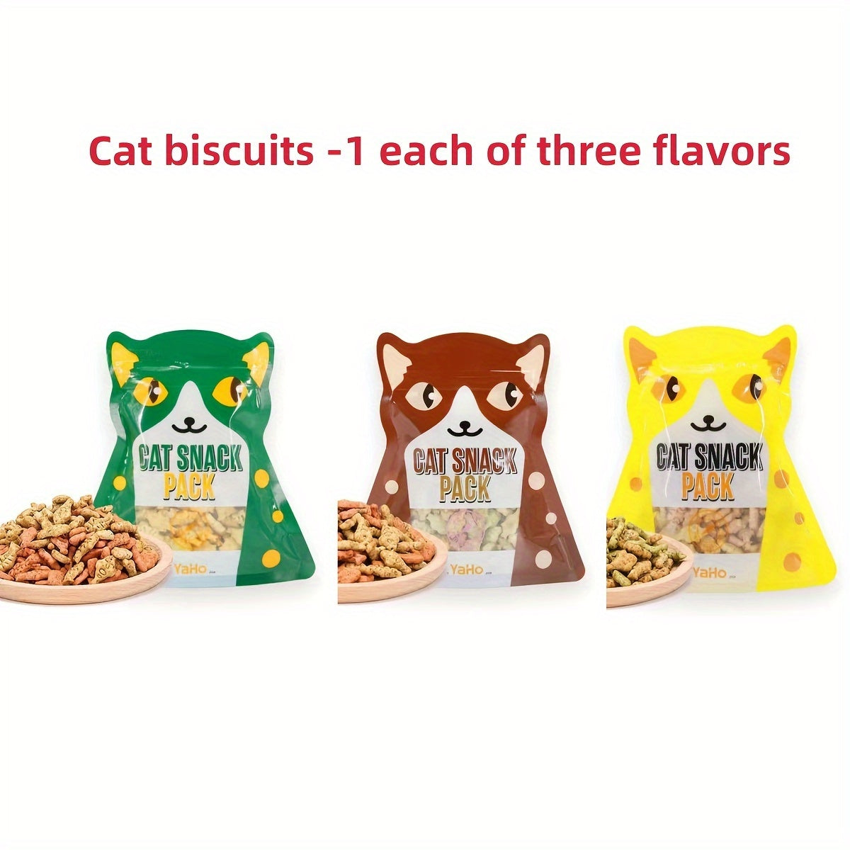 Biscoitos para Gatos – Salmão, Frango e Atum