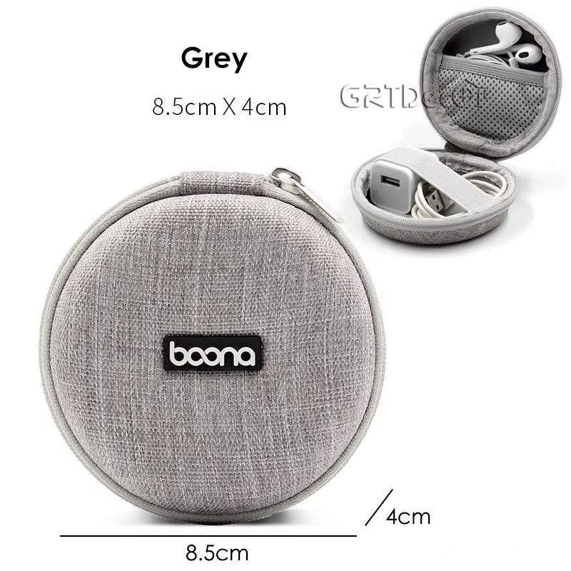 Bolsa de Armazenamento EVA Dupla – Organizador de Cabos, Fones, Carregadores e Acessórios Eletrônicos