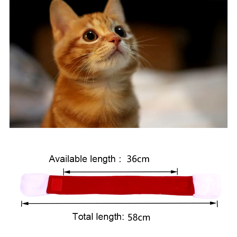 Fantasia de Natal para Pets – Chapéu de Papai Noel e Cachecol Vermelho Ajustável | Look Natalino Fofo para Cães e Gatos