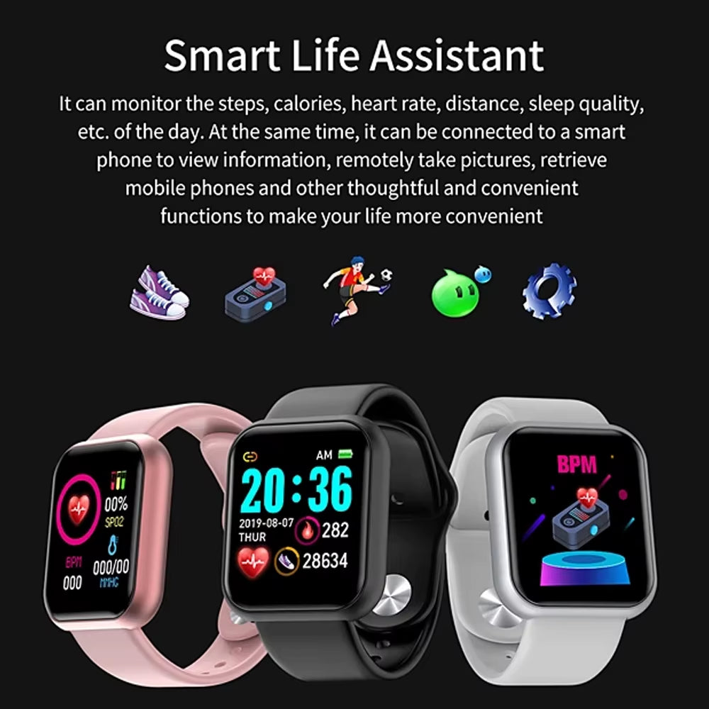 Smart Watch Men Women Smartwatch, Smart Band, Heart Rate, Health, Waterproof Sport