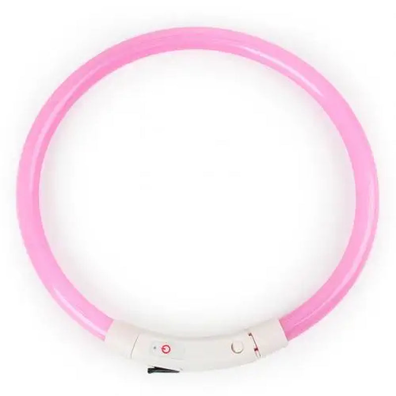 Coleira LED Recarregável para Cães – Coleira Luminescente com Luz Noturna USB | Segurança e Estilo para Pets (Tamanhos S/M/L)