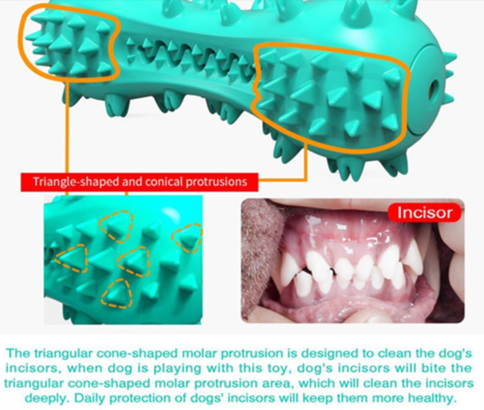 Brinquedo de Mordida de Borracha para Cães – Molar Stick Durável | Limpeza Dental e Higiene Oral para Cães Intensos