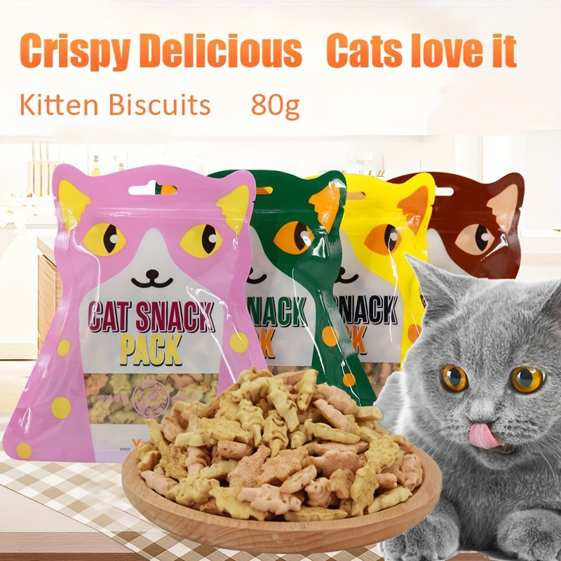 Biscoitos para Gatos – Salmão, Frango e Atum