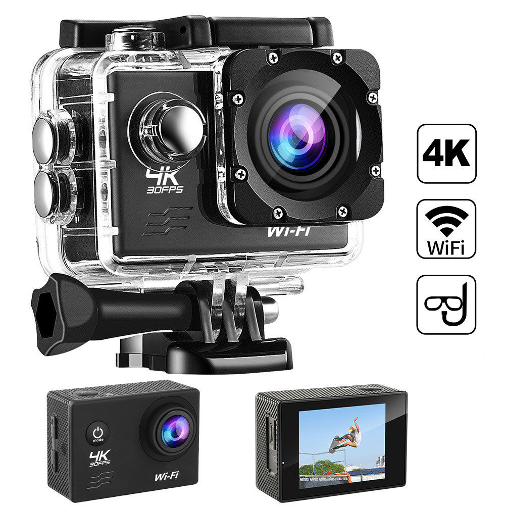 Câmera de Ação 4K 30FPS 🌊🎥 – Impermeável para Esportes Radicais, Mergulho e Capacete