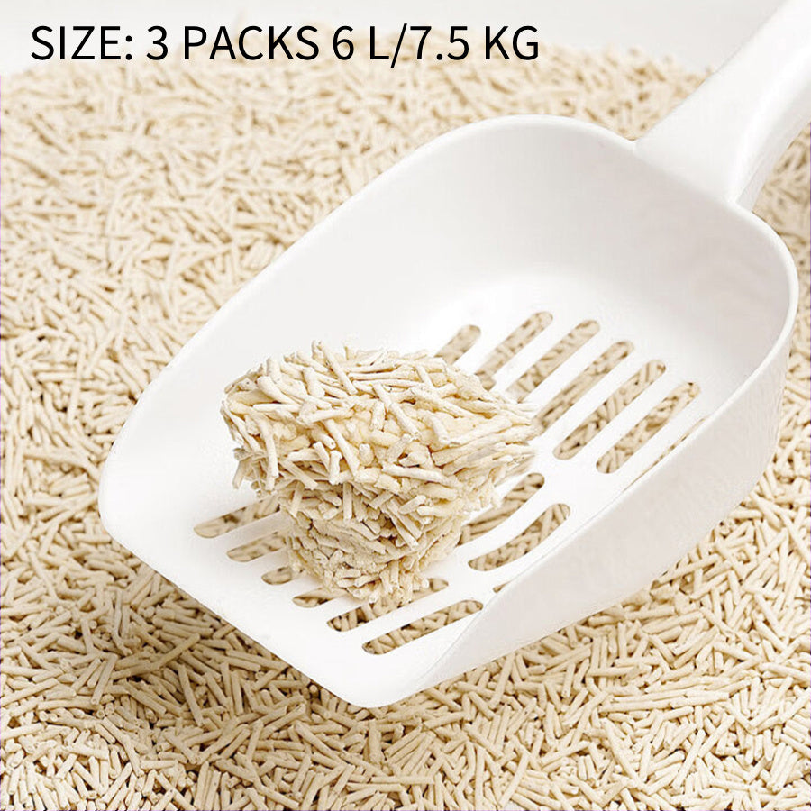 Areia Higiênica Vegetal para Gatos – Agrega em Segundos | Sem Poeira e Sem Mistura | Deodorized | Fácil de Armazenar