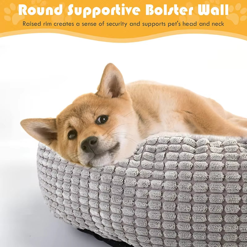 🛌 Cama Túnel/Donut para Cães e Gatos – Fluffy, Macia, Calmante e Lavável 🐶🐱