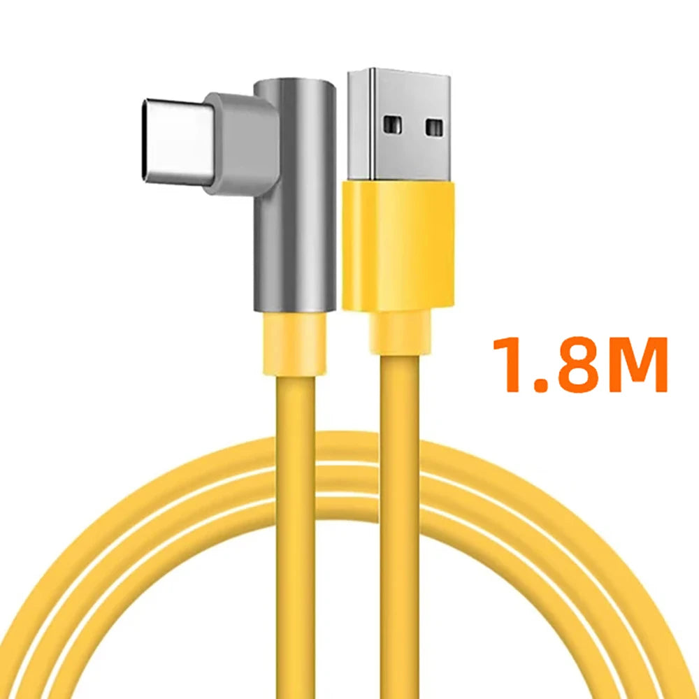 Cabo USB-C 120W / 6A 90° Super Fast Charging – Xiaomi 14 Ultra, Poco, Redmi