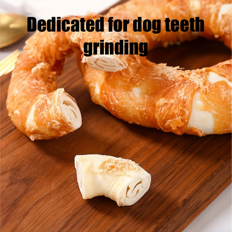 Petiscos Mastigáveis para Cães – Donuts e Bastões de Frango