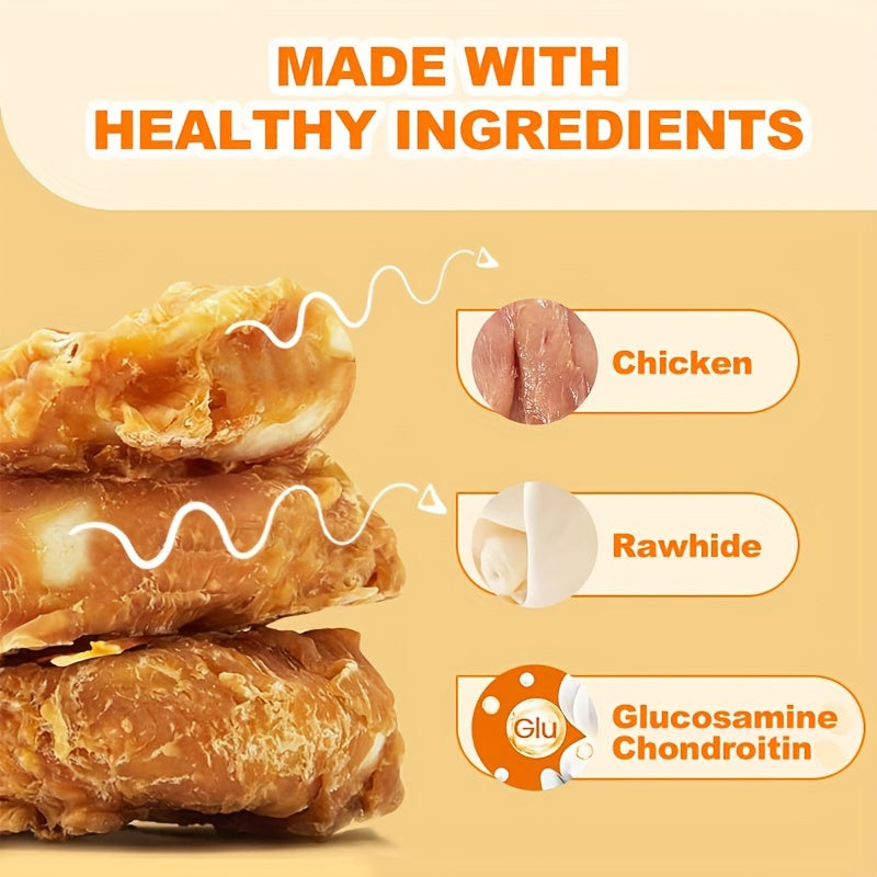 Petiscos Mastigáveis para Cães – Donuts e Bastões de Frango