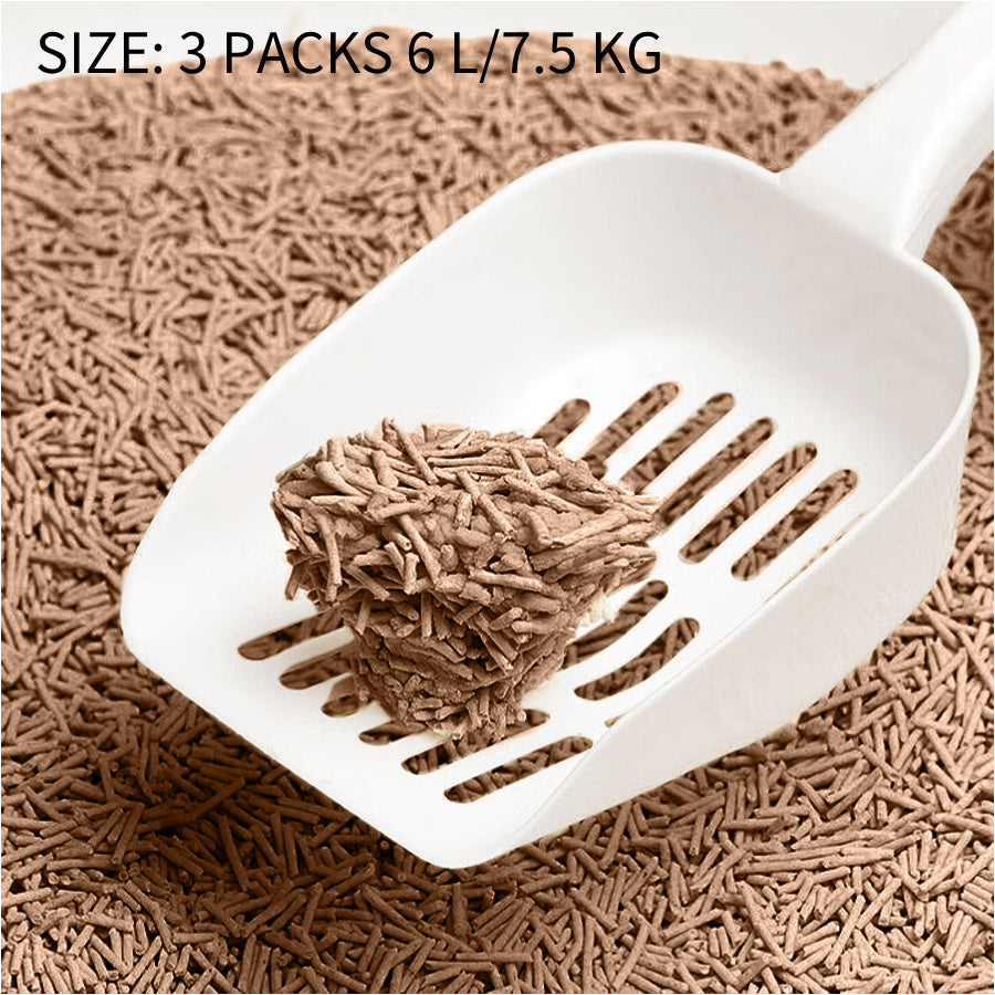 Areia Higiênica Vegetal para Gatos – Agrega em Segundos | Sem Poeira e Sem Mistura | Deodorized | Fácil de Armazenar