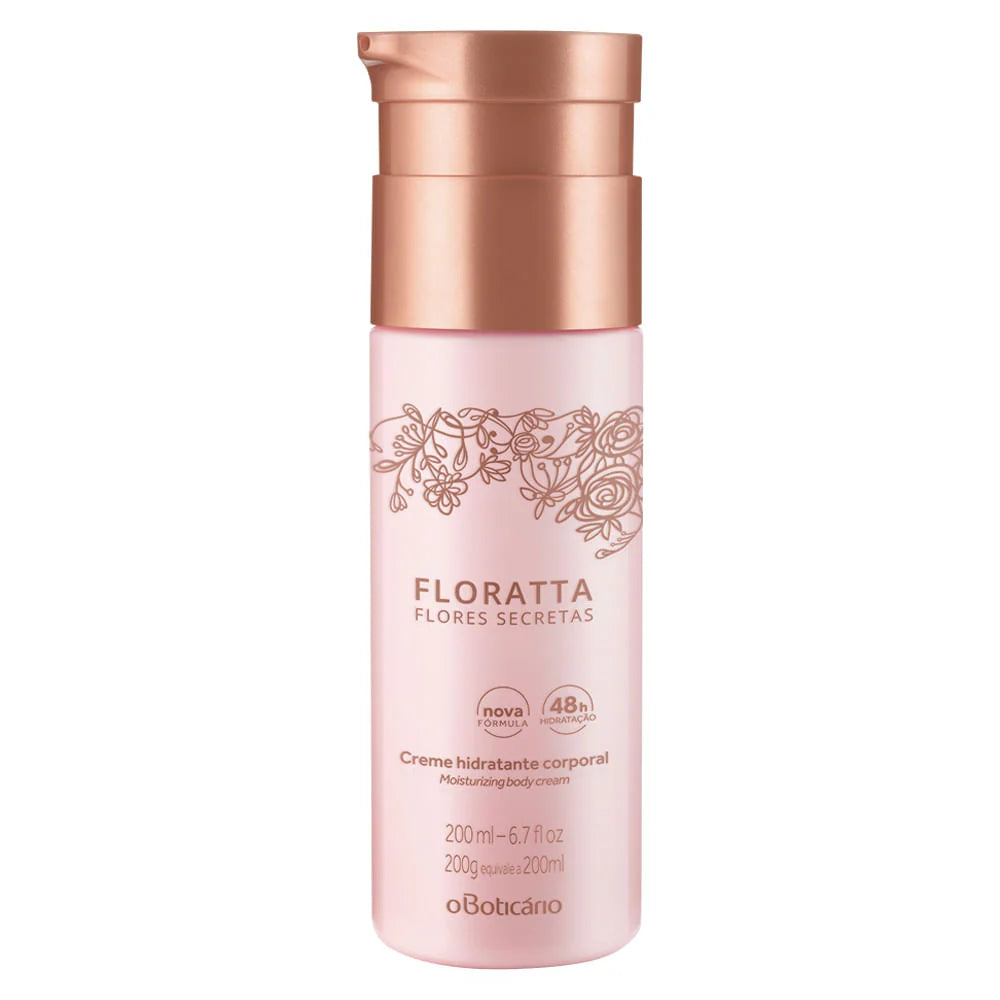 Creme Hidratante Corporal Floratta Flores Secretas, 200g