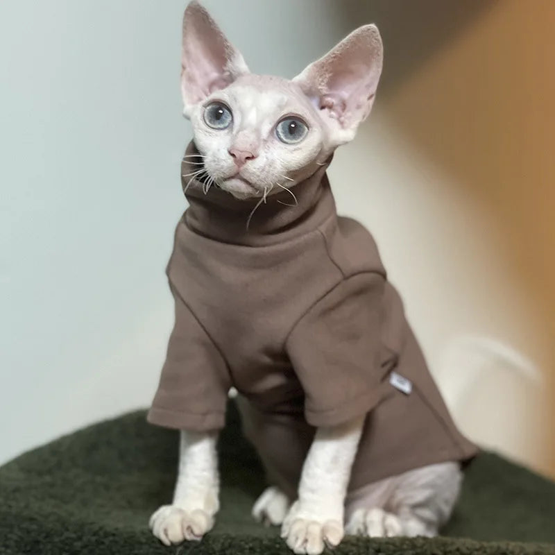Roupa de Algodão para Gatos e Cães Pequenos – Inverno Outono, Confortável e Quentinha