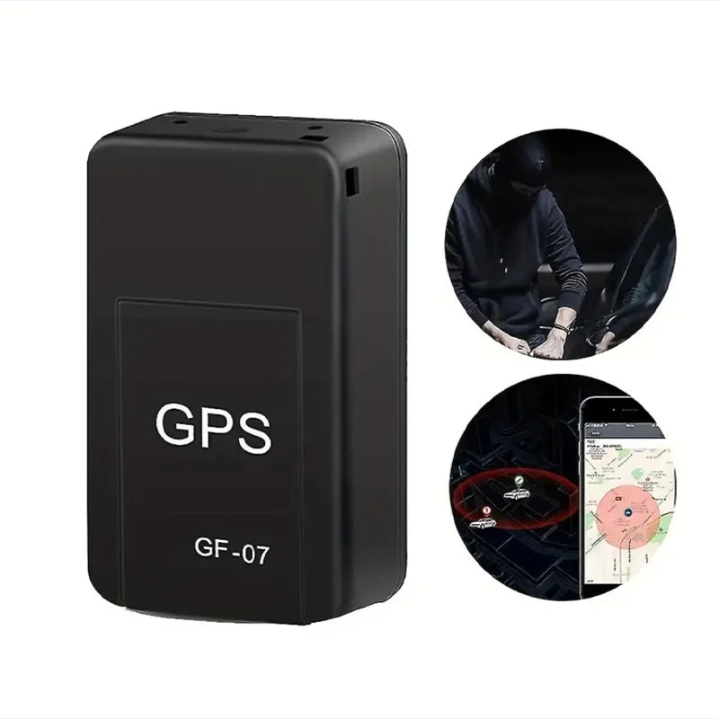 Rastreador GPS Mini GF07 – Localizador Magnético para Motocicletas, Carros, Pets, Crianças e Idosos com App de Monitoramento