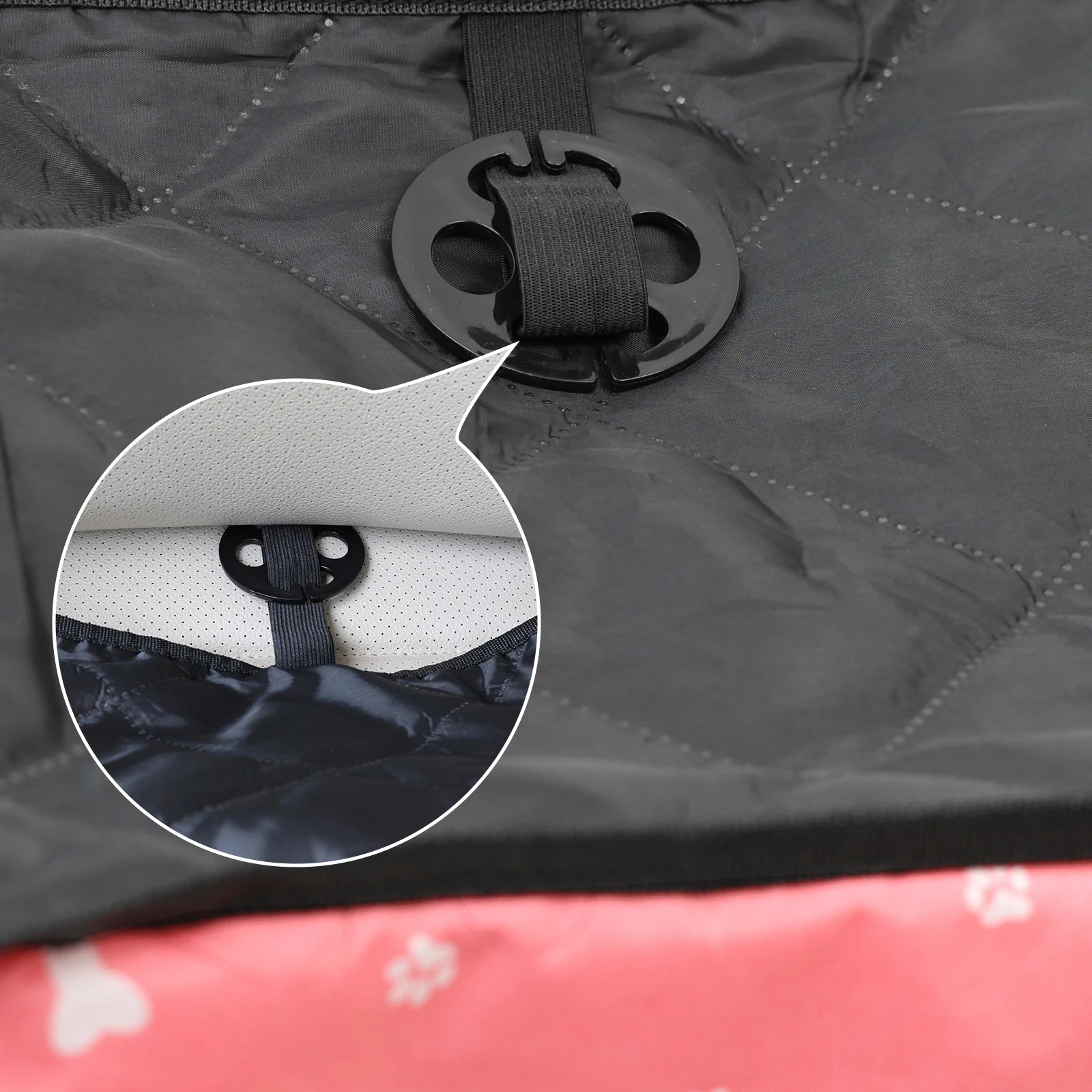 Capa de Banco para Carro com Bolsos – Assento Seguro e Portátil para Pets