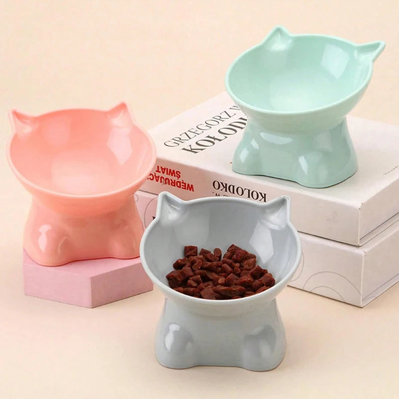 Tigela Alta Anti-Tombamento para Pets – Gatos e Cães