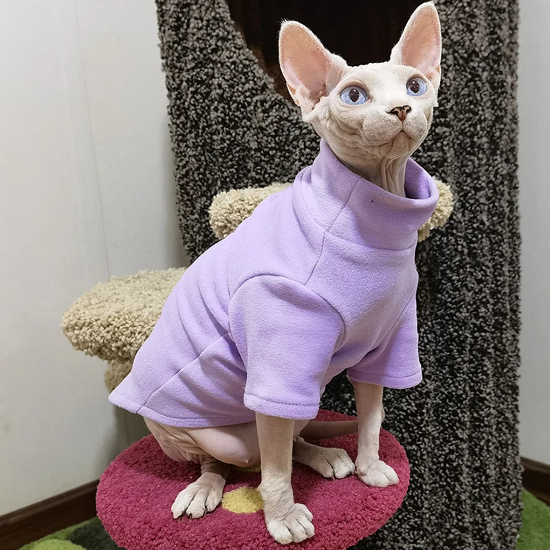 Roupa de Algodão para Gatos e Cães Pequenos – Inverno Outono, Confortável e Quentinha