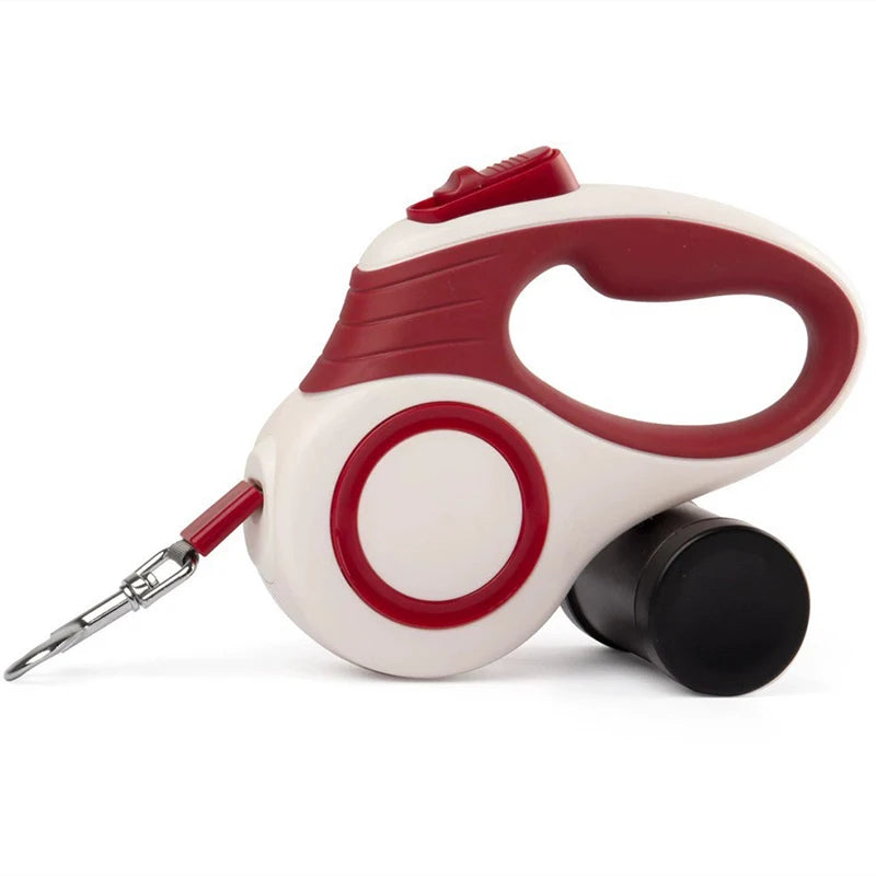 Guia Retrátil Automática para Cães e Gatos – Corda Extensível para Passeios, Viagens e Caminhadas