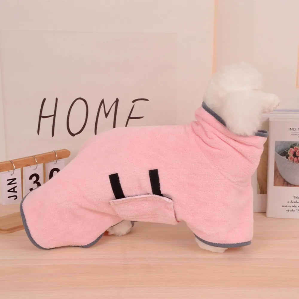 Toalha Roupão Absorvente para Pets – Secagem Rápida para Cães e Gatos