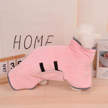 Toalha Roupão Absorvente para Pets – Secagem Rápida para Cães e Gatos
