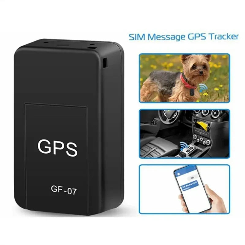 Rastreador GPS Mini GF07 – Localizador Magnético para Motocicletas, Carros, Pets, Crianças e Idosos com App de Monitoramento