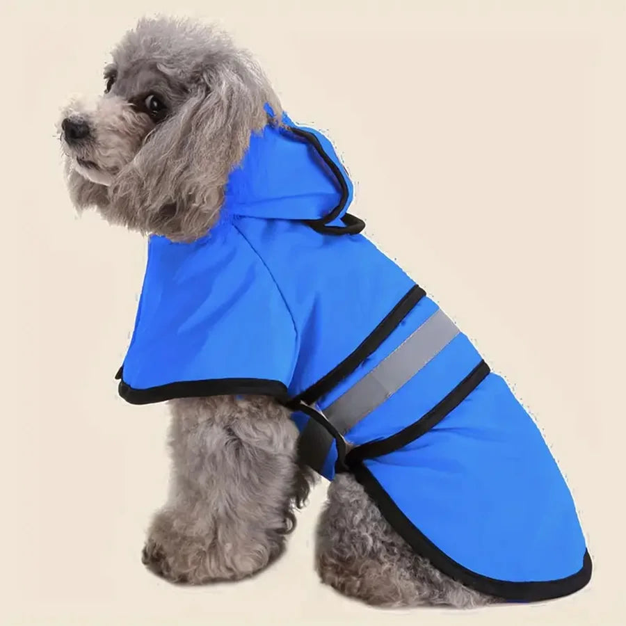 Mantenha Seu Pet Seco e Confortável – Capa de Chuva Ajustável, Impermeável e Corta-Vento para Cães!