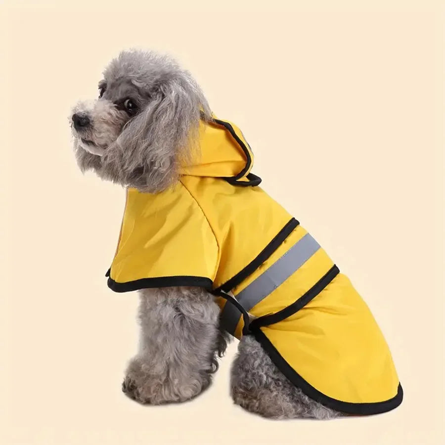 Mantenha Seu Pet Seco e Confortável – Capa de Chuva Ajustável, Impermeável e Corta-Vento para Cães!