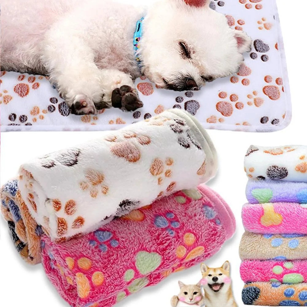 Cobertor Macio e Fofo para Pets – Estampas Divertidas | Conforto e Calor para Gatos e Cães