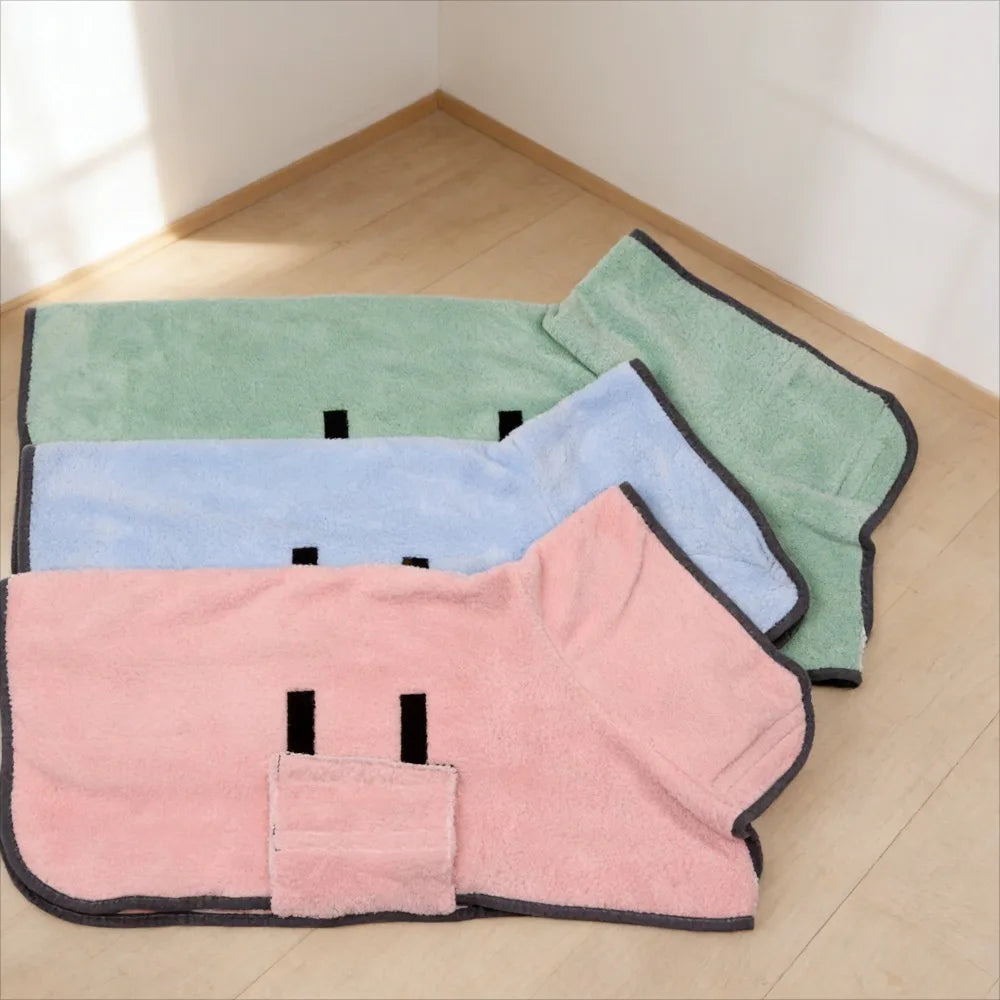 Toalha Roupão Absorvente para Pets – Secagem Rápida para Cães e Gatos