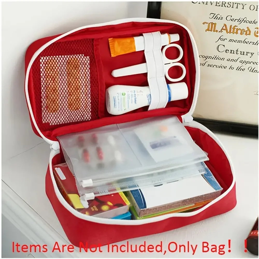 First Aid Survival Kit Bag 🚑 – Bolsa de Emergência Compacta e Durável para Primeiros Socorros, Resgate e Armazenamento de Medicamentos