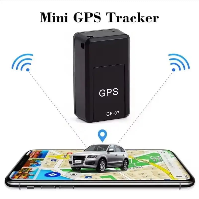 Rastreador GPS Mini GF07 – Localizador Magnético para Motocicletas, Carros, Pets, Crianças e Idosos com App de Monitoramento