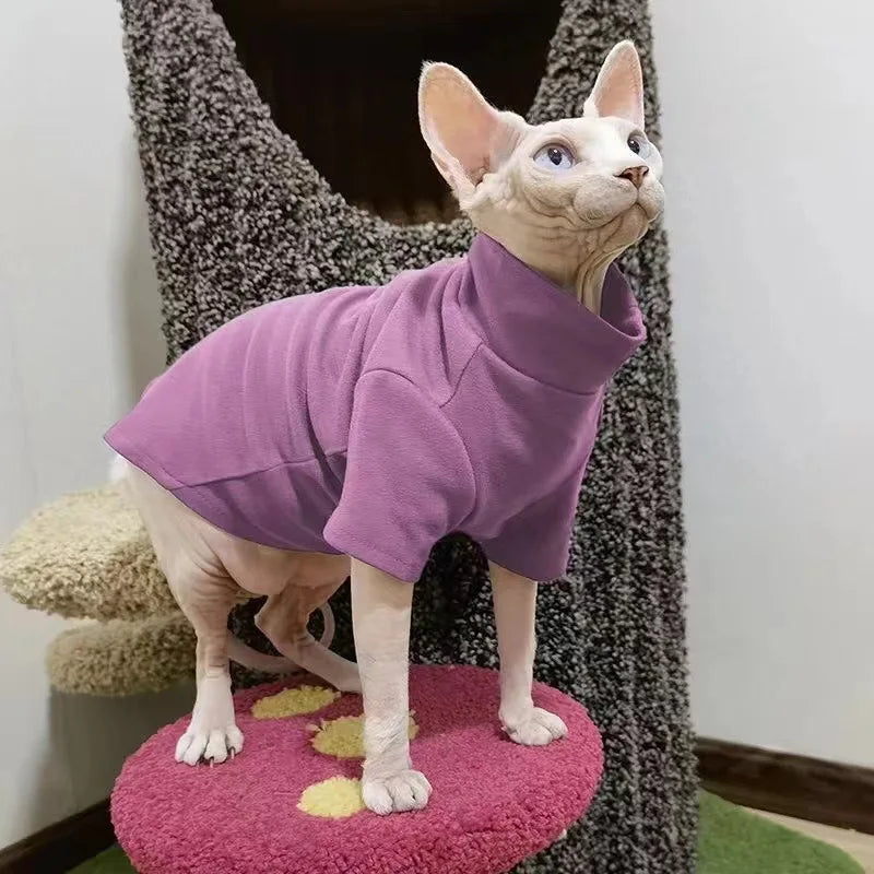 Roupa de Algodão para Gatos e Cães Pequenos – Inverno Outono, Confortável e Quentinha