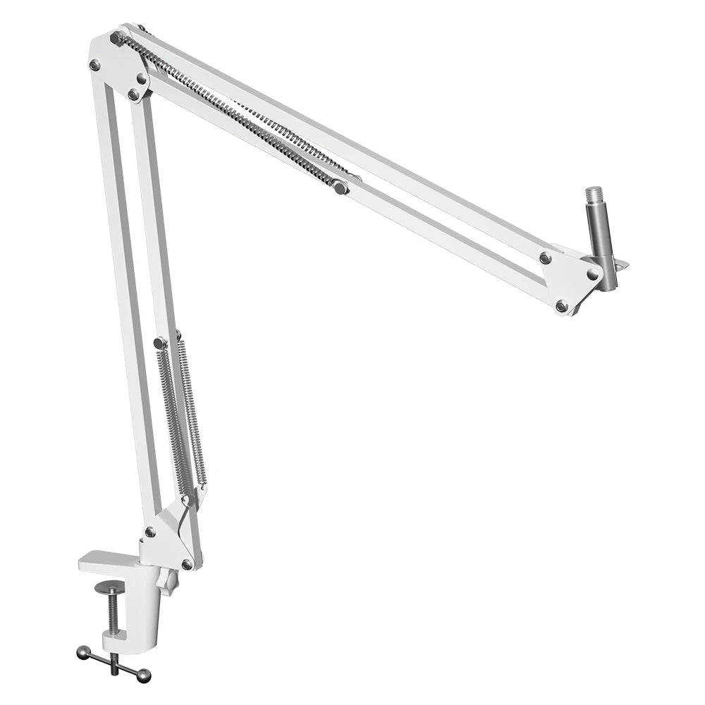Suporte de Microfone Suspensão Boom Arm – Scissor Arm Stand Ajustável para Podcast, Streaming e YouTube