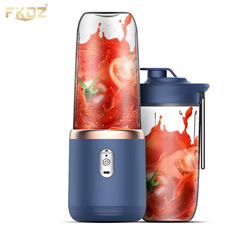 Mini Liquidificador Portátil USB 🔋🥤 – Copo Mixer Elétrico com Lâminas de Aço Inoxidável, Recarregável e Ideal para Sucos, Shakes e Smoothies em Qualquer Lugar