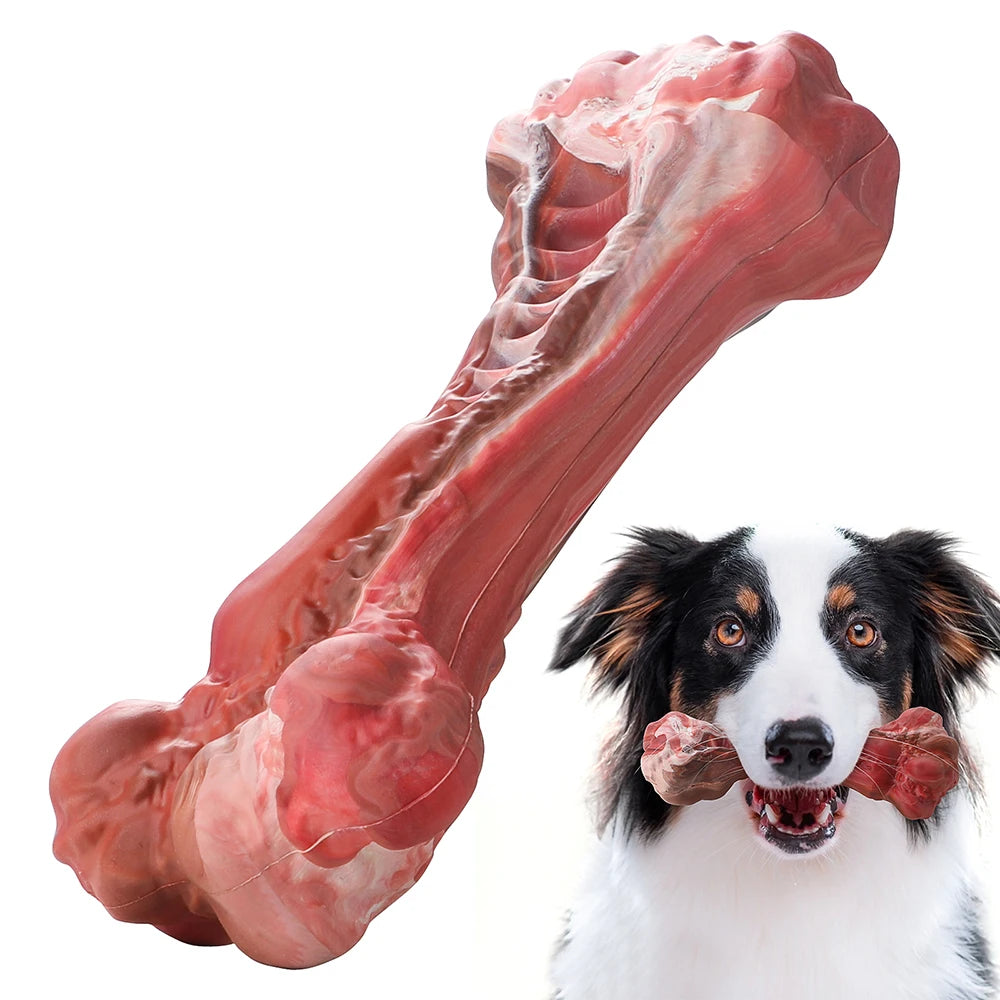 Dog Toy Indestrutível para Cães de Porte Grande – Mordedor Osso Nylon Super Resistente, Interativo e Limpeza Dental