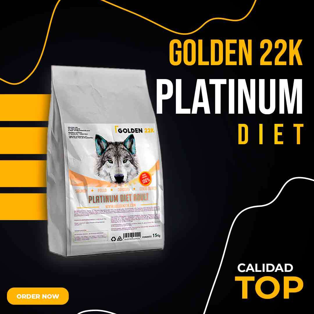 Ração Premium para Cães Adultos Golden 22K – Salmão, Frango, Cordeiro e Porco Ibérico | Alta Digestibilidade | Raças Médias e Grandes
