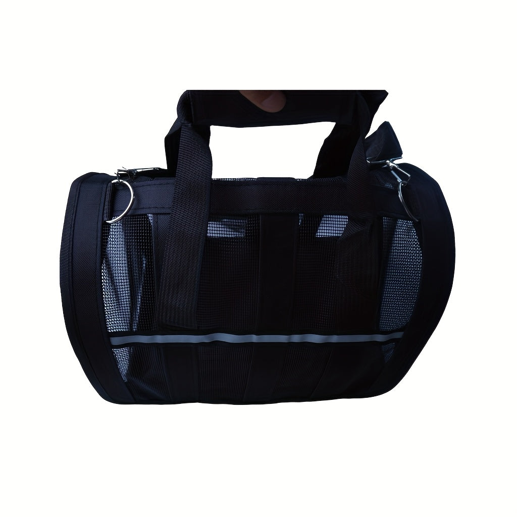 Bolsa de Transporte Dobrável para Pets – Com Zíper de Segurança | Malha Respirável | Gatos e Cães